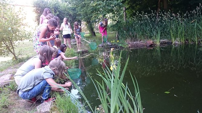 Praktischer Unterricht auf dem Abenteuerspielplatz (ASP) (Foto: Stadtjugendring)