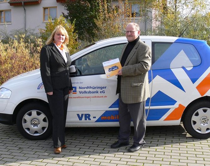 Lohn für ehrenamtliche Arbeit (Foto: Nordthüringer Volksbank) Lohn für ehrenamtliche Arbeit (Foto: Nordthüringer Volksbank)
