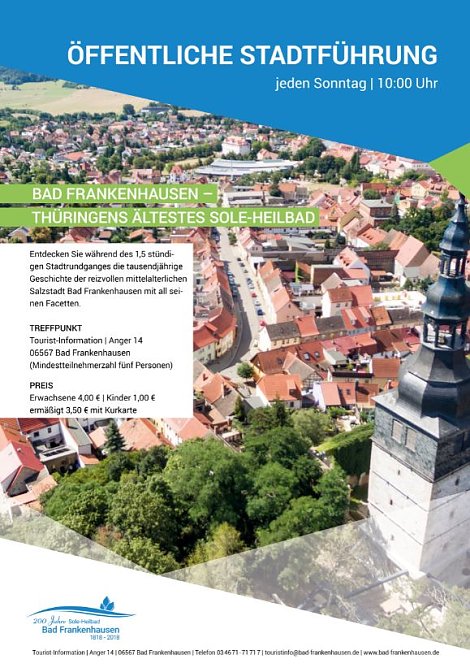 Kurkonzert und Stadtrundgang (Foto: Stadtmarketing Bad Frankenhausen) Kurkonzert und Stadtrundgang (Foto: Stadtmarketing Bad Frankenhausen)