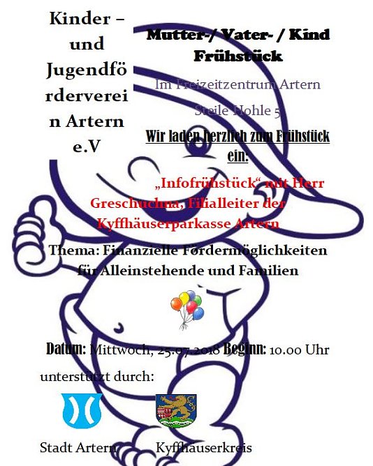 Kennzeichendiebstahl und Mutter-/ Vater- / Kind Fr&uuml;hst&uuml;ck (Foto: Freizeitzentrum)