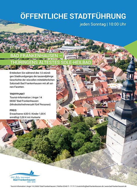 Verschiedene Stadtf&uuml;hrungen (Foto: Stadtmarketing Bad Frankenhausen)