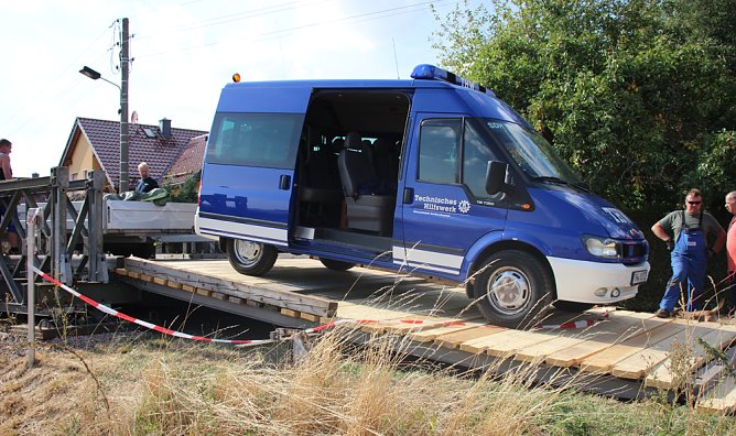 Br&uuml;cke in Thalebra steht schon (Foto: Karl-Heinz Herrmann)