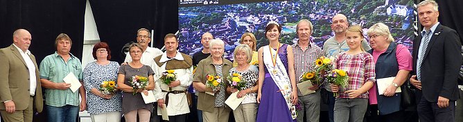 Gro&szlig;e Beteiligung am  24. "Frankenh&auml;user Blumensommer" 2018 (Foto: Stadtmarketing Bad Frankenhausen)