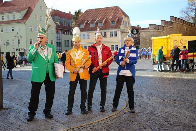 Steffen der Grimmige verteidigte sein Rathaus (Foto: Karl-Heinz Herrmann)
