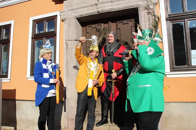 Steffen der Grimmige verteidigte sein Rathaus (Foto: Karl-Heinz Herrmann)