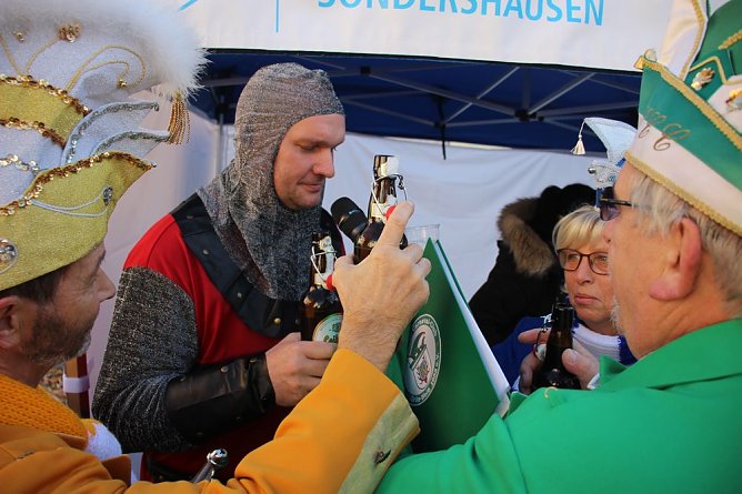 Steffen der Grimmige verteidigte sein Rathaus (Foto: Karl-Heinz Herrmann)