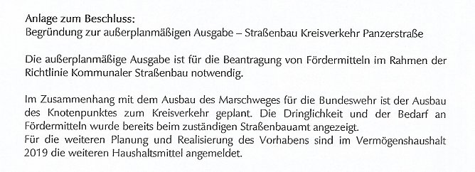 Vorerst kein Kreisel in Jecha, aber... (Foto: Stadt Sondershausen)