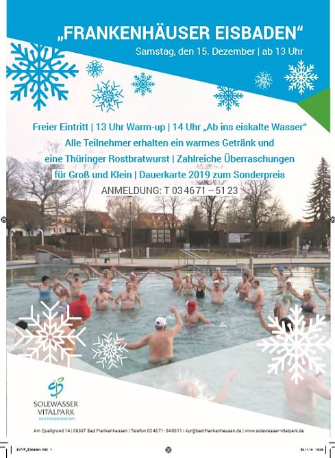 200 Teilnehmer f&uuml;r das Frankenh&auml;user Eisbaden gesucht (Foto: Stadtmarketing Bad Frankenhausen)