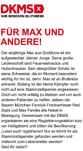 Registrierungsaktion für Max (Foto: Steffen Kobrow) Registrierungsaktion für Max (Foto: Steffen Kobrow)