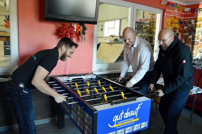 Kickern in der SkateArena (Foto: Stadt Sondershausen) Kickern in der SkateArena (Foto: Stadt Sondershausen)