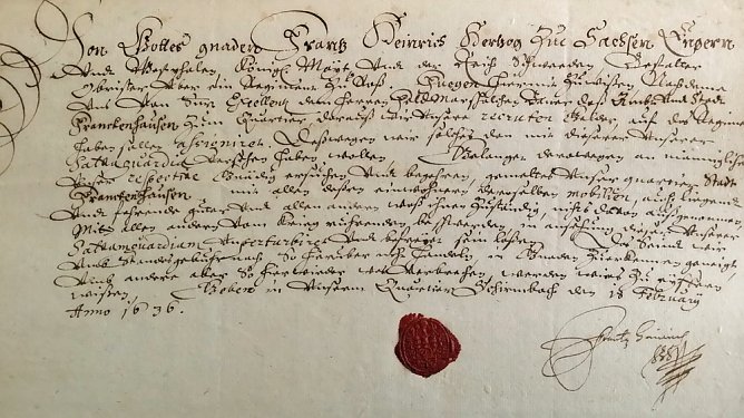 Schutzbrief (Foto: Dr. Ulrich Hahnemann)