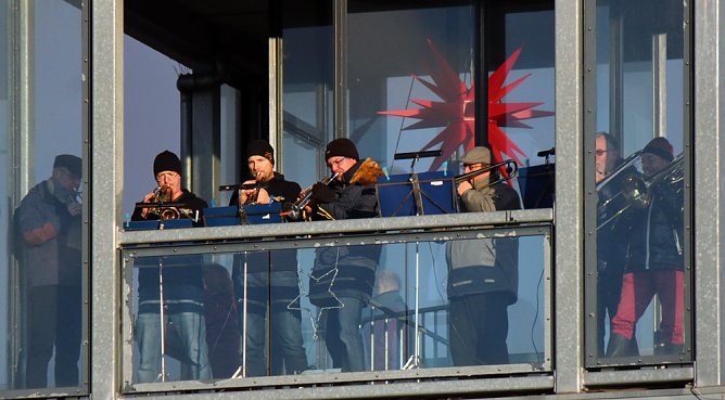 Heute wieder Turmblasen in Sondershausen (Foto: Karl-Heinz Herrmann) Heute wieder Turmblasen in Sondershausen (Foto: Karl-Heinz Herrmann)