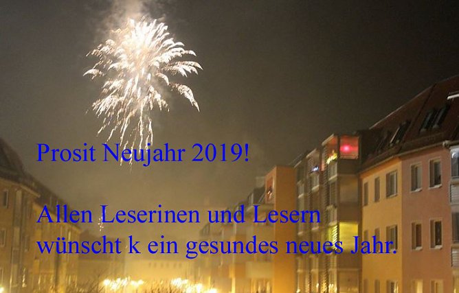 Alles Gute im neuen Jahr! (Foto: Karl-Heinz Herrmann)