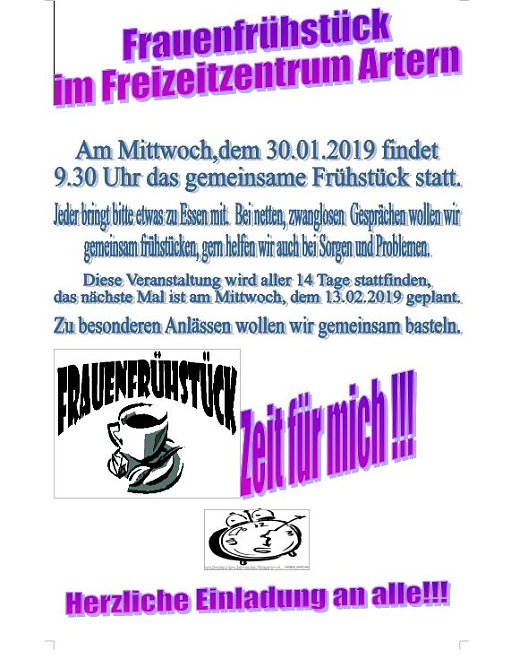 Termine (Foto: Freizeitzentrum Artern)