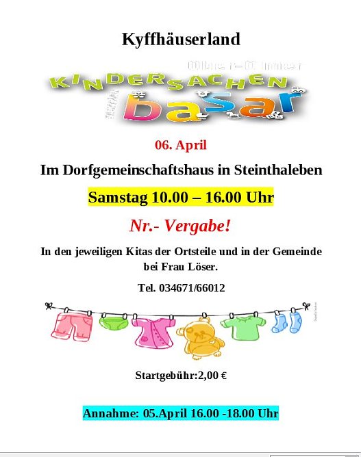 Kinderbasar Rund ums Kind (Foto: Orga Team)