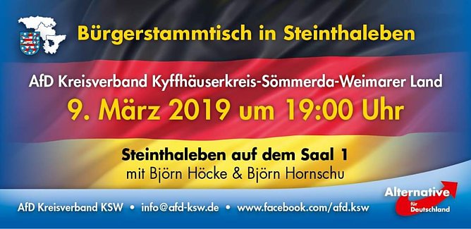 B&uuml;rgerstammtisch zur Wahl in Kyffh&auml;userland (Foto: Bj&ouml;rn Hornschu)