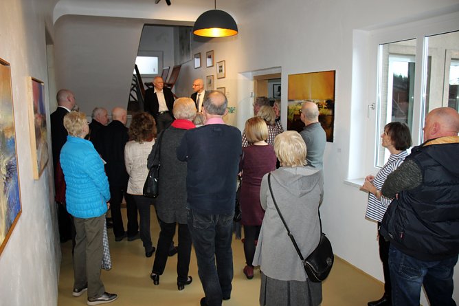 Gerd Mackensen mit neuer Ausstellung (Foto: Karl-Heinz Herrmann)