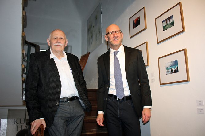 Gerd Mackensen mit neuer Ausstellung (Foto: Karl-Heinz Herrmann)