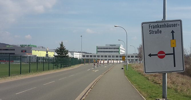 Sperrungen in Sondershausen (Foto: Karl-Heinz Herrmann) Sperrungen in Sondershausen (Foto: Karl-Heinz Herrmann)