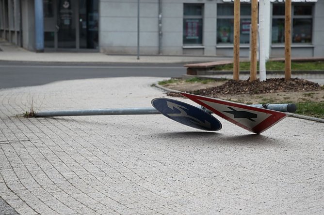 Vandalismus in Sondershausen (Foto: Silvio Dietzel) Vandalismus in Sondershausen (Foto: Silvio Dietzel)