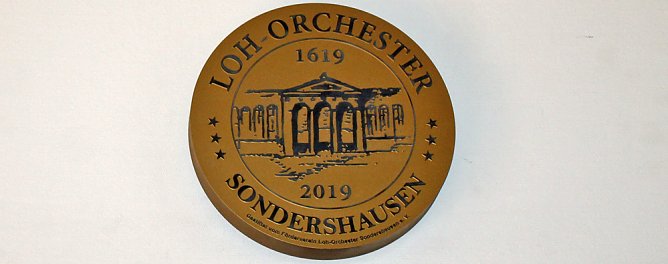 Medaille an ihrem endg&uuml;ltigen Platz (Foto: Karl-Heinz Herrmann)