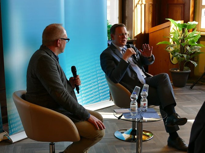 Ministerpr&auml;sident in Artern (Foto: Landratsamt Kyffh&auml;userkreis)