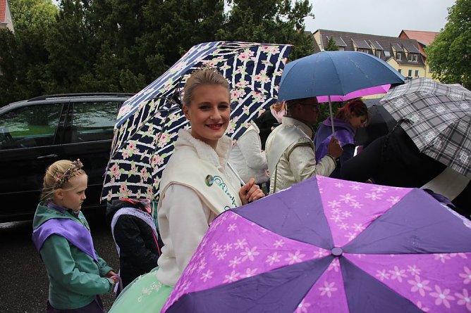 Fliederparade mit Schirm (Foto: Karl-Heinz Herrmann)