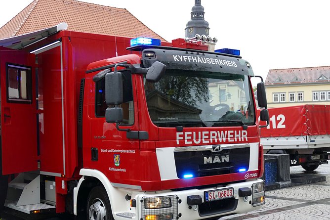 Neuer Ger&auml;tewagen f&uuml;r FFW Greu&szlig;en (Foto: Landratsamt Kyffh&auml;userkreis)