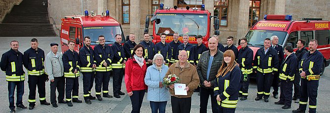 Zum Geburtstag Kamerad geehrt (Foto: Karl-Heinz Herrmann)