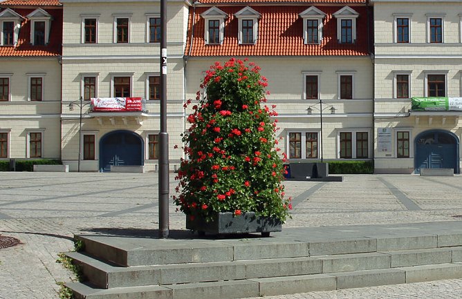 Markt und Sitzb&auml;nke (Foto: Karl-Heinz Herrmann)