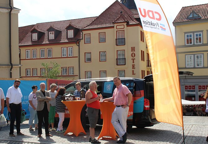 Landtagswahlkampf nimmt Fahrt auf (Foto: Karl-Heinz Herrmann)