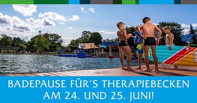 Badepause f&uuml;r das Therapiebecken im Solewasser-Vitalpark (Foto: Stadtmarketing Bad Frankenhausen)