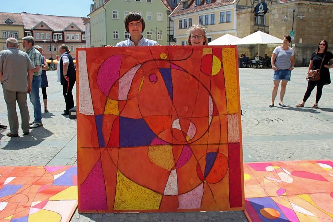 Gem&auml;lde (Puzzle) pr&auml;sentiert (Foto: Karl-Heinz Herrmann)