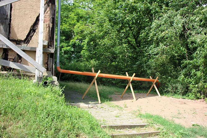 Weg wird repariert (Foto: Karl-Heinz Herrmann)