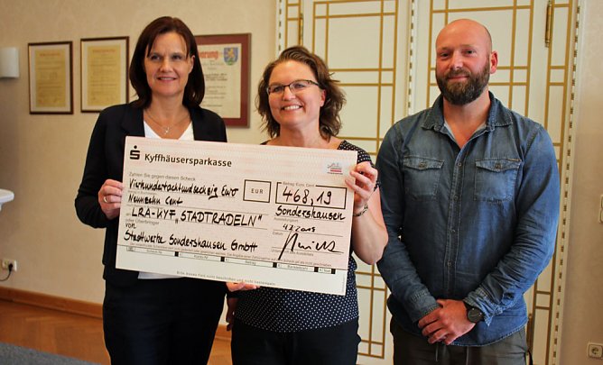 Ausgezeichnete Leistungen beim Stadtradeln (Foto: Karl-Heinz Herrmann)