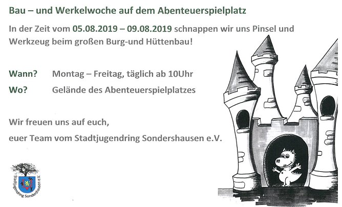 Bau- und Werkelwoche auf dem Abenteuerspielplatz (Foto: Stadtjugendring)