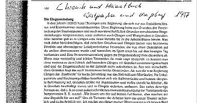 Eingemeindung Clingen (Foto: Hans Joachim Mau&szlig;)