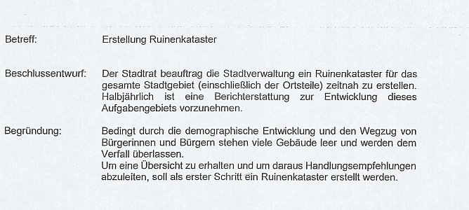 Ruinenkataster und mehr (Foto: Stadt Sondershausen)