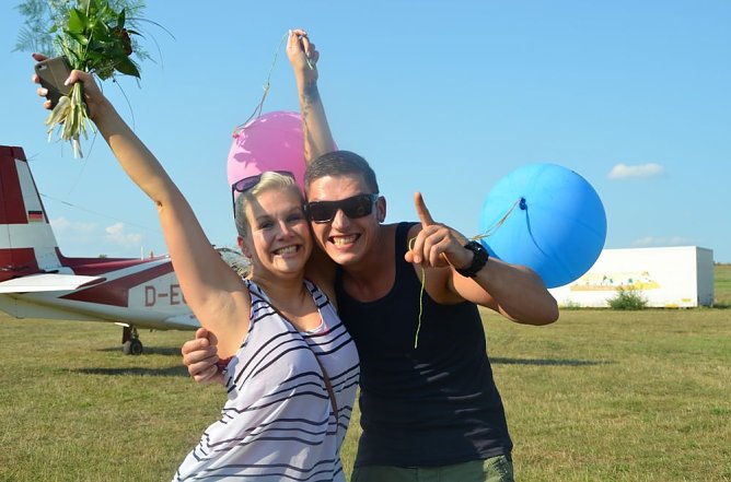 Flug auf Wolke sieben (Foto: Peggy Jahn)