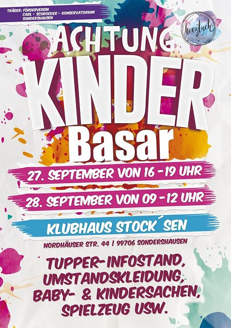 Im Klubhaus Stock&acute;sen Kindersachenbasar (Foto: privat)