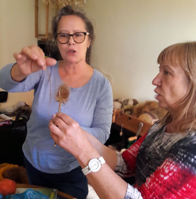 Es ist nicht leicht, einen Faden zu spinnen (Foto: Ingo Linsel) Es ist nicht leicht, einen Faden zu spinnen (Foto: Ingo Linsel)