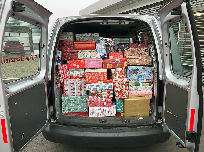 Weitere Aktion Weihnachten im Schuhkarton (Foto: Düne) Weitere Aktion Weihnachten im Schuhkarton (Foto: Düne)