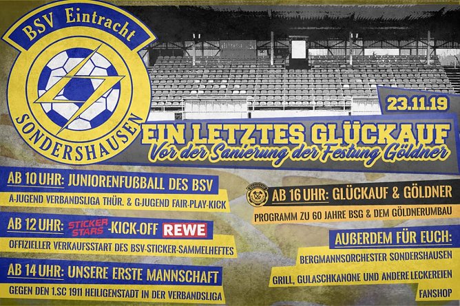 EIN LETZTES GRO&szlig;ES FU&szlig;BALLFEST AUF UNSEREM G&Ouml;LDNER (Foto: BSV Eintracht Sondershausen)