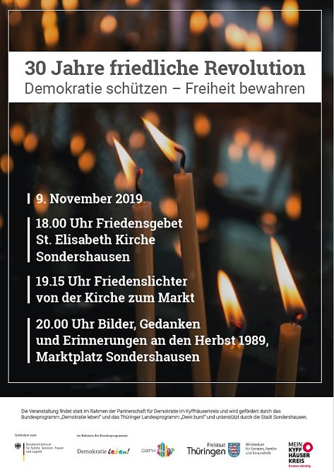 Demokratie sch&uuml;tzen � Freiheit bewahren (Foto: Landratsamt Kyffh&auml;userkreis)