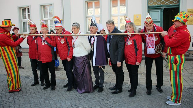Nach Umzug Rathausschl&uuml;ssel erobert? (Foto: Karl-Heinz Herrmann)