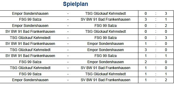 Endstand Kreismeisterschaft im Hallenfußball der Junioren (1) (Foto: NTKFA) Endstand Kreismeisterschaft im Hallenfußball der Junioren (1) (Foto: NTKFA)