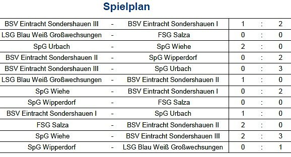 Endstand Kreismeisterschaft im Hallenfußball der Junioren (3) (Foto: NTKFA) Endstand Kreismeisterschaft im Hallenfußball der Junioren (3) (Foto: NTKFA)