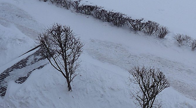 Schneeverwehungen (Foto: Karl-Heinz Herrmann)