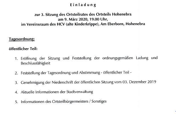 Ortsteilr&auml;te tagen (Foto: Stadtverwaltung Sondershausen)