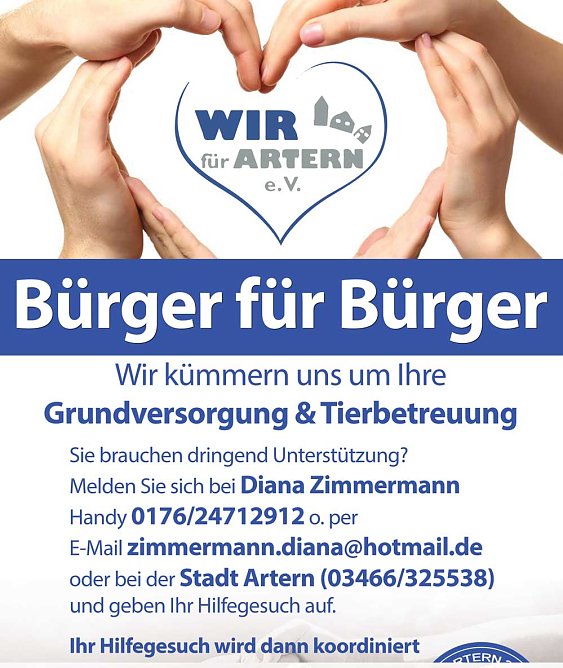 B&uuml;rger f&uuml;r B&uuml;rger (Foto: Wir f&uuml;r Artern)